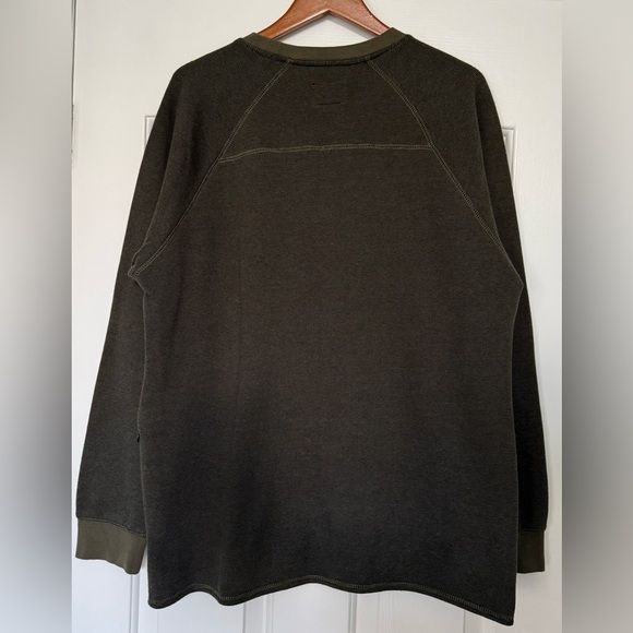 Tavik Modern Beach Culture Crewneck Sweatshirt XL Olive Green Cotton Blend - Picture 5 of 10